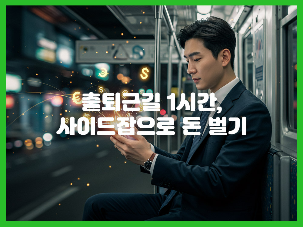 출퇴근길 1시간, 사이드잡으로 돈 벌기