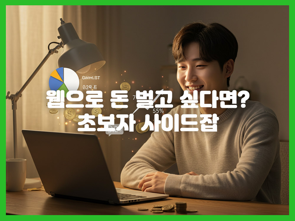 웹에서 돈 벌기: 초보자도 가능한 사이드잡 추천