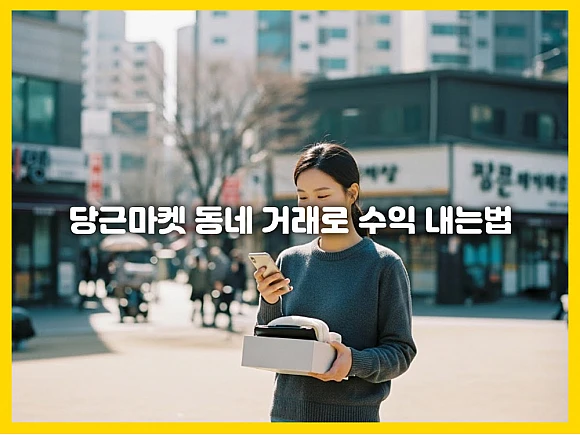 당근마켓 동네 거래, 안전하게 물건 팔고 용돈 버는 지역 특화 노하우 A to Z