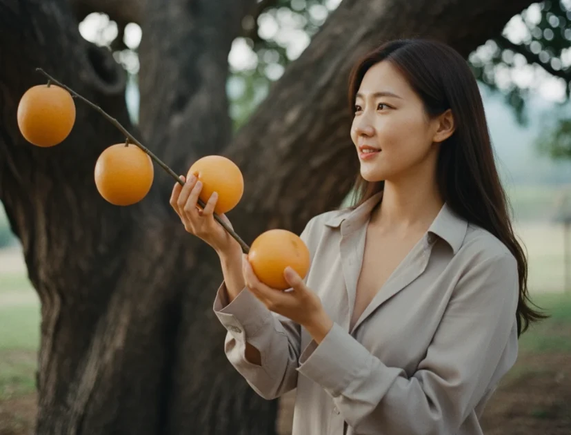 메인 키워드 대신 롱테일 키워드로 풍부한 과일을 얻는 젊은 한국 여성